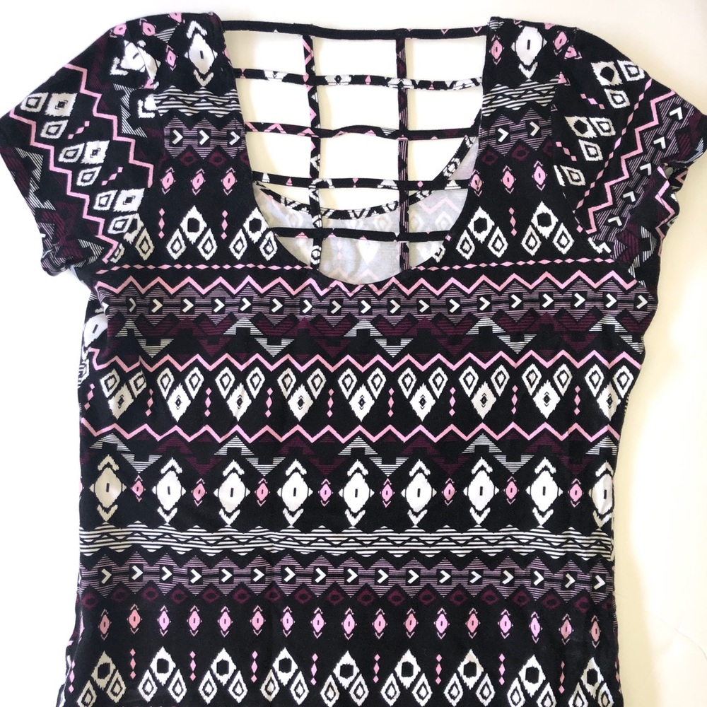 Mini Aztec dress.